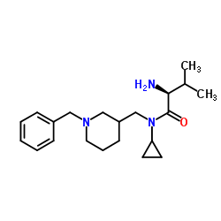 N-[(1-Benzyl-3-piperidinyl)methyl]-N-cyclopropyl-L-valinamide Structure