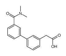 3-CarboxyMethyl-3'-(dimethylaminocarbonyl)biphenyl Structure