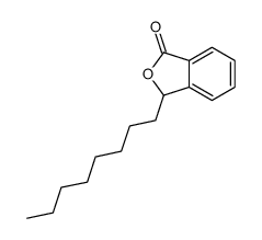 3-octyl-3H-2-benzofuran-1-one结构式