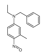 N-benzyl-N-ethyl-3-methyl-4-nitrosoaniline Structure