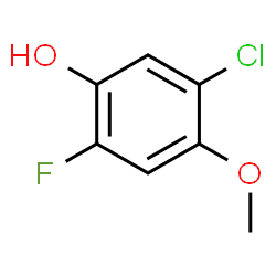 5-Chloro-2-fluoro-4-methoxyphenol结构式