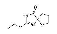 1,3-Diazaspiro[4.4]non-1-en-4-one,2-propyl-(9CI) Structure