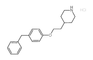 4-[2-(4-Benzylphenoxy)ethyl]piperidine hydrochloride结构式