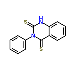 3-Phenyl-2,4(1H,3H)-quinazolinedithione Structure