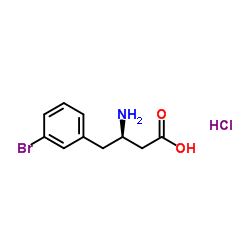 (R)-3-Amino-4-(3-bromo-phenyl)-butyric acid-HCl structure