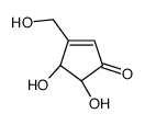 2-Cyclopenten-1-one, 4,5-dihydroxy-3-(hydroxymethyl)-, (4R-cis)- (9CI)结构式