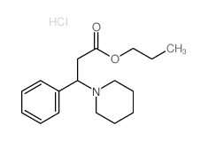 propyl 3-phenyl-3-(1-piperidyl)propanoate Structure