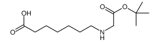 7-[[2-[(2-methylpropan-2-yl)oxy]-2-oxoethyl]amino]heptanoic acid Structure