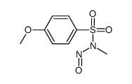 4-methoxy-N-methyl-N-nitrosobenzenesulfonamide结构式