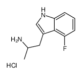 1-(4-fluoro-1H-indol-3-yl)propan-2-ylazanium,chloride Structure