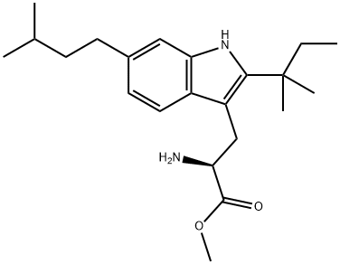 2-(1,1-Dimethylpropyl)-6-(3-methylbutyl)-α-amino-1H-indole-3-propionic acid methyl ester picture