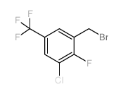 3-CHLORO-2-FLUORO-5-(TRIFLUOROMETHYL)BENZYL BROMIDE Structure