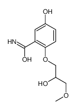 5-hydroxy-2-(2-hydroxy-3-methoxypropoxy)benzamide结构式