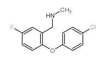 1-[2-(4-氯苯氧基)-5-氟苯基]-N-甲基甲基胺结构式