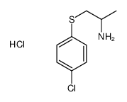 2-Propanamine, 1-((4-chlorophenyl)thio)-, hydrochloride Structure