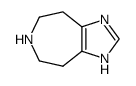 1H,4H,5H,6H,7H,8H-IMIDAZO[4,5-D]AZEPINE结构式