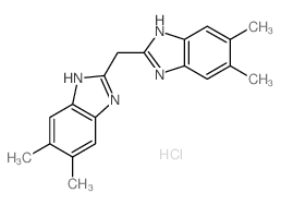 Benzimidazole, 2,2-methylenebis(5,6-dimethyl)-, dihydrochloride structure