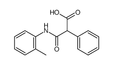 3-[(2-methylphenyl)amino]-3-oxo-2-phenylpropanoic acid Structure