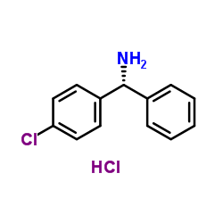 (R)-(4-氯苯基)(苯基)甲胺盐酸盐结构式