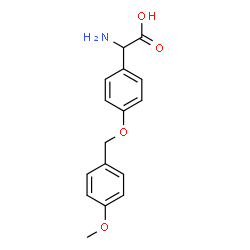 DL-4-[(4-METHOXYPHENYL)METHOXY]-PHENYLGLYCINE结构式