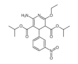 6-amino-2-ethoxy-4-(3-nitro-phenyl)-3,4-dihydro-pyridine-3,5-dicarboxylic acid diisopropyl ester Structure