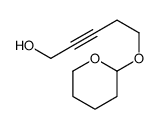 5-(oxan-2-yloxy)pent-2-yn-1-ol结构式