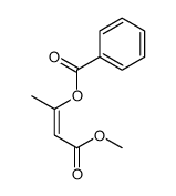 (4-methoxy-4-oxobut-2-en-2-yl) benzoate Structure