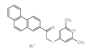 2-[(2,6-dimethyl-2H-pyran-4-yl)sulfanyl]-1-phenanthren-2-yl-ethanone结构式