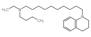 1(2H)-Quinolinedecanamine,N-butyl-N-ethyl-3,4-dihydro-结构式