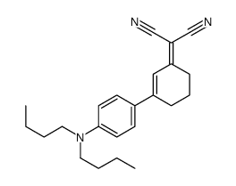 2-[3-[4-(dibutylamino)phenyl]cyclohex-2-en-1-ylidene]propanedinitrile Structure