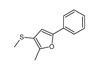 2-methyl-3-methylsulfanyl-5-phenylfuran结构式