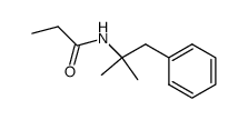 N-(1,1-dimethyl-2-phenyl-ethyl)-propionamide Structure