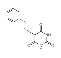 2,4,6(1H,3H,5H)-Pyrimidinetrione, 5-(2-phenyldiazenyl)- Structure