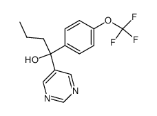 1-pyrimidin-5-yl-1-(4-trifluoromethoxy-phenyl)-butan-1-ol Structure