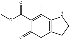 2,3,4,5-Tetrahydro-7-methyl-5-oxo-1H-indole-6-carboxylic acid methyl ester结构式