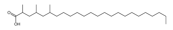 2,4,6-trimethyltetracosanoic acid Structure