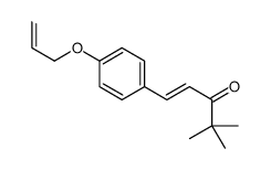 (E)-4,4-dimethyl-1-(4-prop-2-enoxyphenyl)pent-1-en-3-one Structure