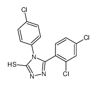 4-(4-chlorophenyl)-3-(2,4-dichlorophenyl)-1H-1,2,4-triazole-5-thione Structure