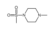 1-(甲基磺酰基)-4-甲基哌嗪结构式