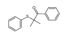 2-methyl-1-phenyl-2-phenylsulfanylpropan-1-one Structure