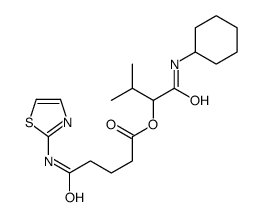 Pentanoic acid, 5-oxo-5-(2-thiazolylamino)-, 1-[(cyclohexylamino)carbonyl]-2-methylpropyl ester (9CI) picture