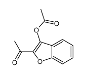 (2-acetyl-1-benzofuran-3-yl) acetate Structure