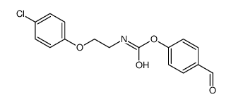 (4-formylphenyl) N-[2-(4-chlorophenoxy)ethyl]carbamate结构式