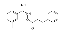 [(Z)-[amino-(3-methylphenyl)methylidene]amino] 3-phenylpropanoate Structure