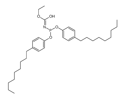 ethyl N-bis(4-nonylphenoxy)phosphanylcarbamate Structure