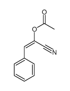 (1-cyano-2-phenylethenyl) acetate Structure