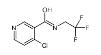 4-chloro-N-(2,2,2-trifluoroethyl)pyridine-3-carboxamide Structure