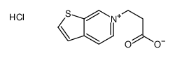 3-thieno[2,3-c]pyridin-6-ium-6-ylpropanoic acid,chloride结构式