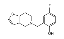 2-(6,7-dihydro-4H-thieno[3,2-c]pyridin-5-ylmethyl)-4-fluorophenol Structure