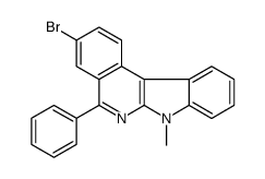 3-bromo-7-methyl-5-phenylindolo[2,3-c]isoquinoline Structure